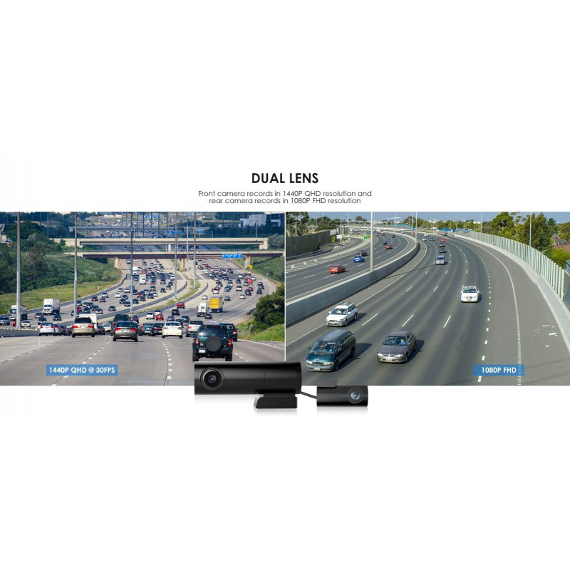 KIT CÁMARAS VIGILANCIA DELANTERA & TRASERA AZDOME - DASH CAM BN03 2 CH
