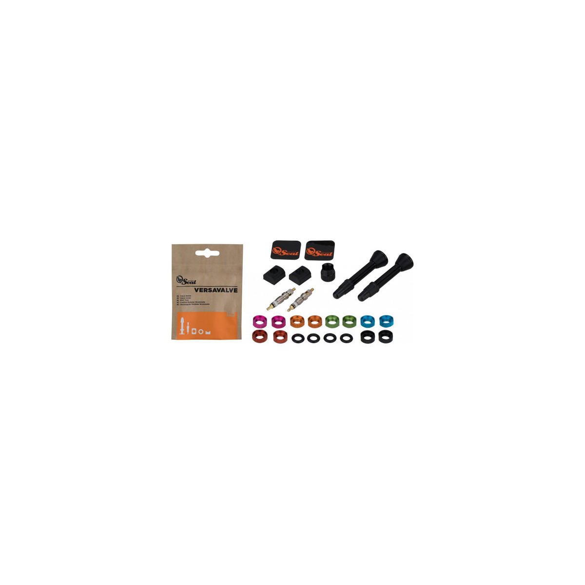 KIT VALVULA VERSAVALVE - TUBELESS ORANGE SEAL (48/ 60MM)