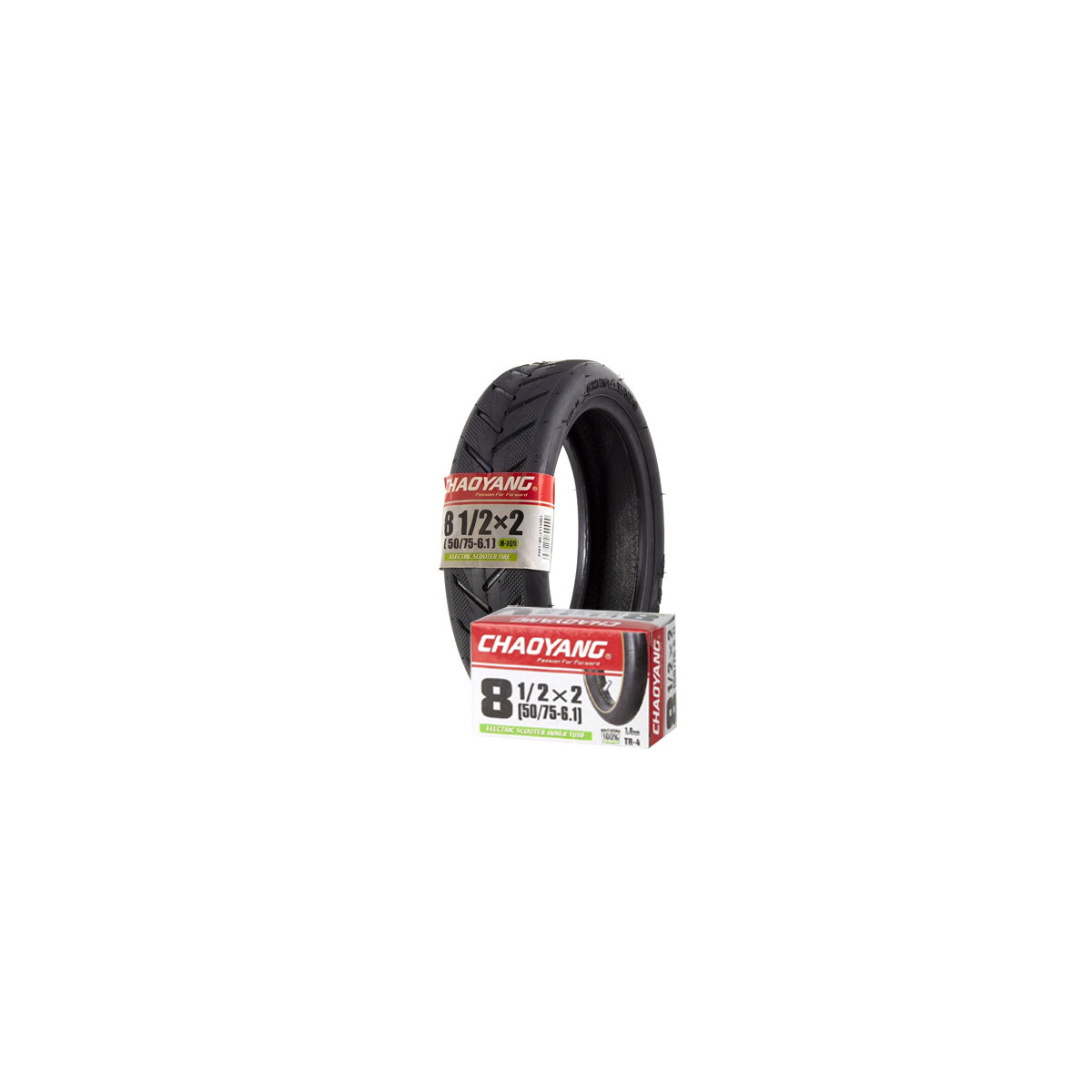 CUBIERTA + CÁMARA CHAOYANG - PATINETE 8 1/2X2 TUBELESS