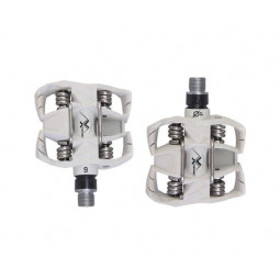 PEDALES TIME - MX6 COMPOSITE ACERO BLANCO